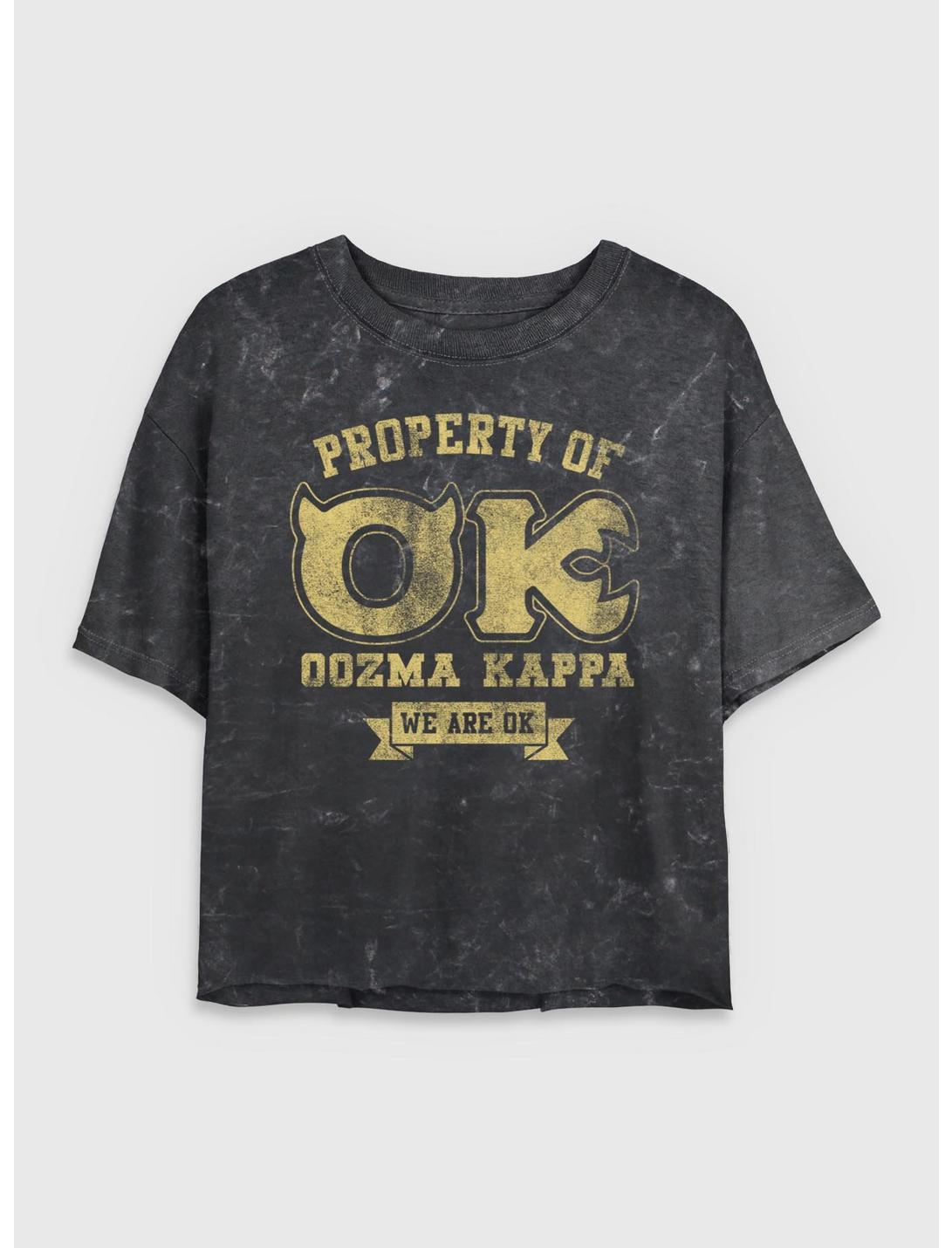 T-shirt court « Let's Pledge » Disney Pixar Monstres Academy pour filles, délavé minéral