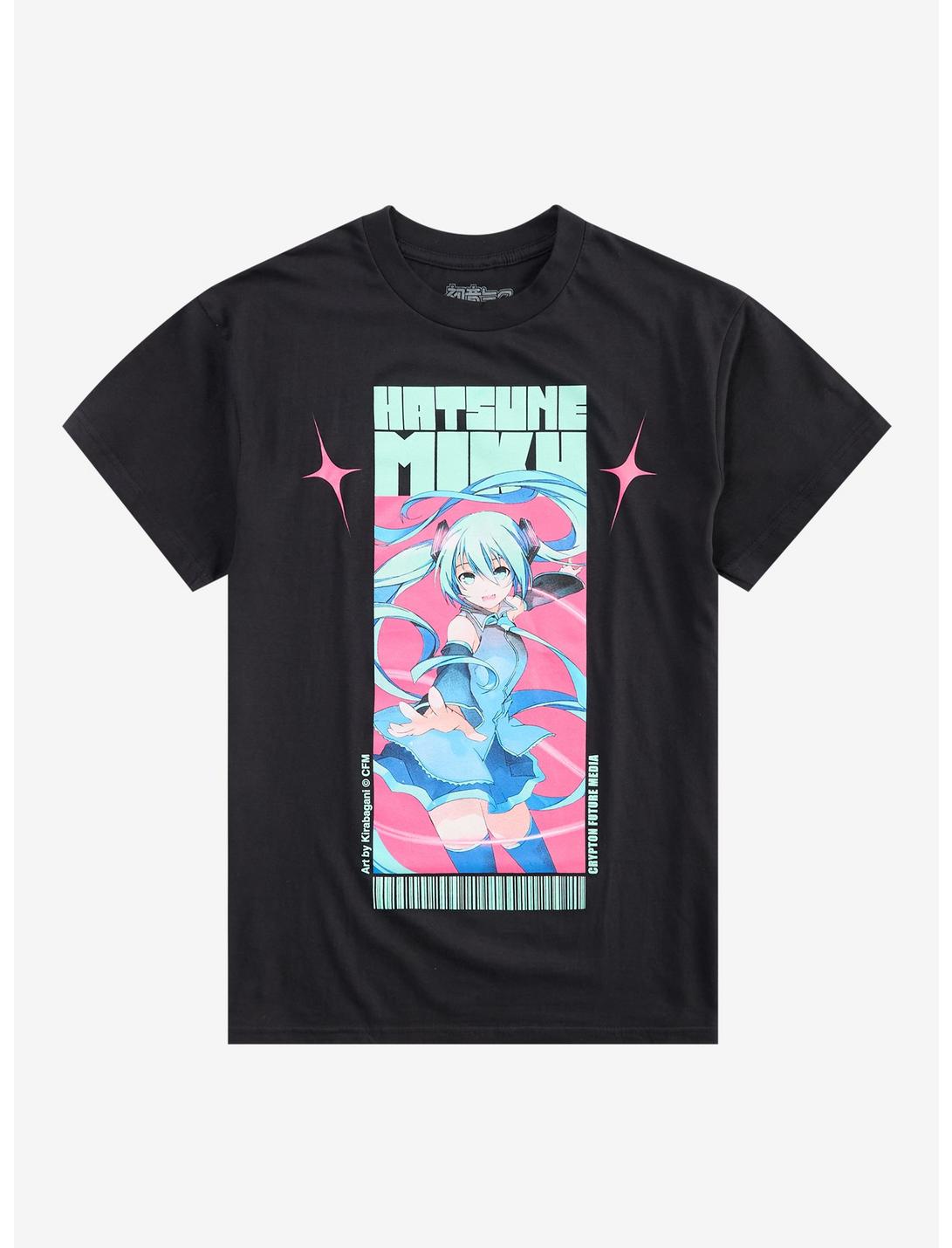 Hatsune Miku Portrait Barcode T-Shirt