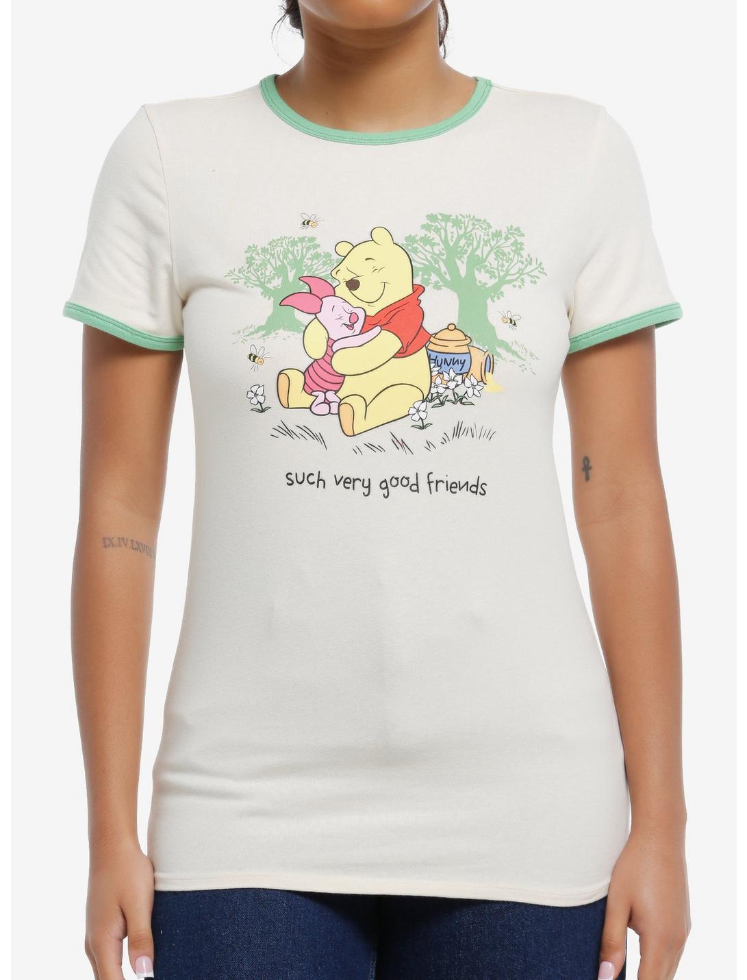 Disney Winnie The Pooh Hug Girls Ringer T-Shirt