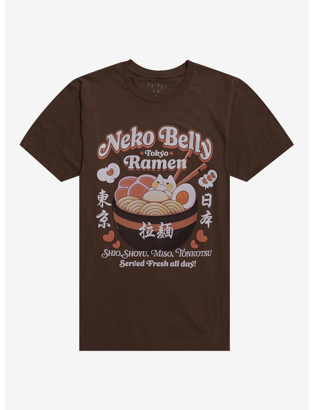 Neko Belly Ramen T-Shirt By Friday Jr.