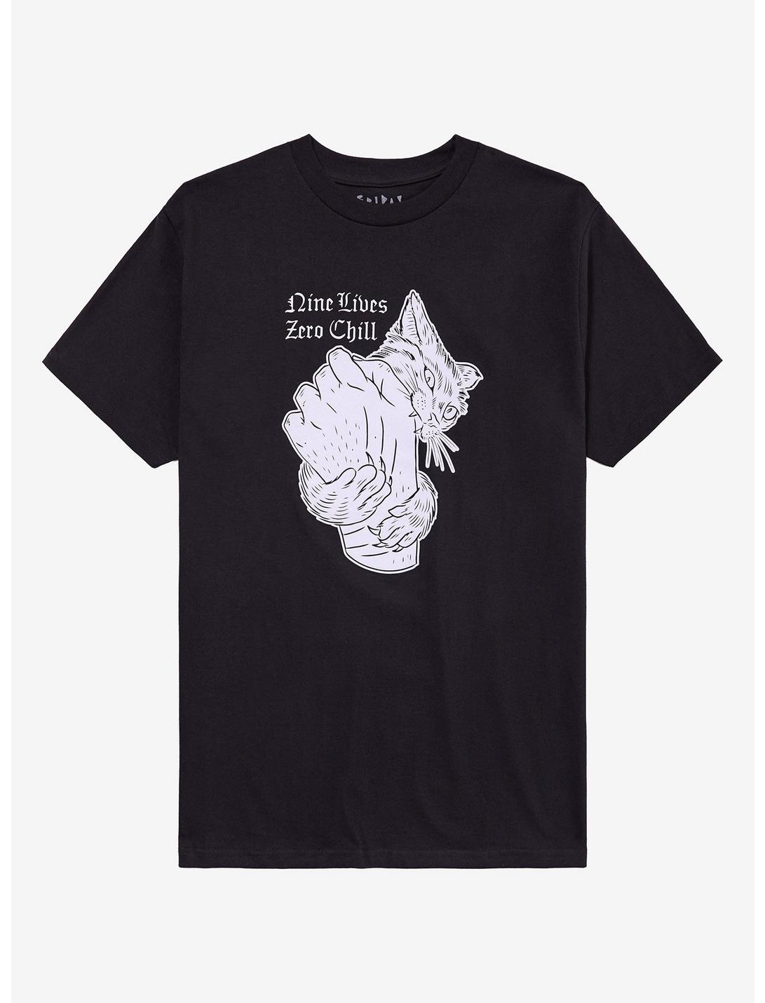 Nine Lives Zero Chill Cat T-Shirt By Friday Jr.