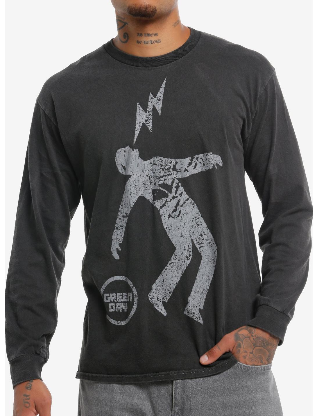Green Day Lightning Faded Long-Sleeve T-Shirt