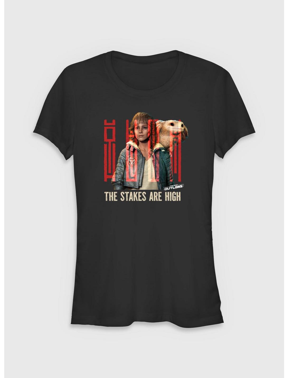 Star Wars: Outlaws Kay Vess Red Over Under Girls T-Shirt
