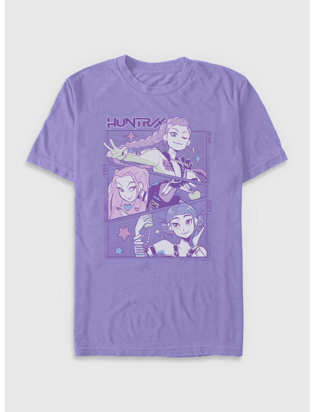 T-shirt teint par pigment HUNTR/X KPop Demon Hunters Panneaux de groupe