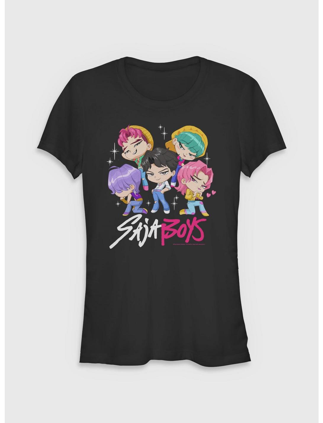 T-shirt KPop Demon Hunters Saja Boys Chibi Groupe Filles