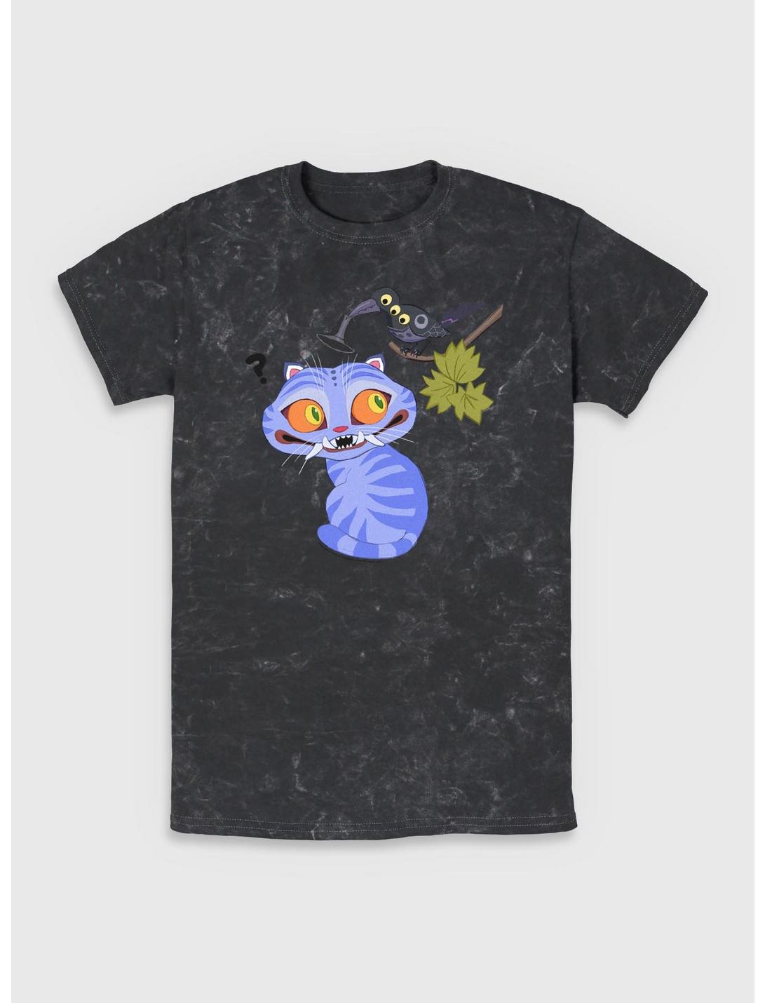 T-shirt délavé à la pierre KPop Demon Hunters Derpy Tiger And Sussie Bird