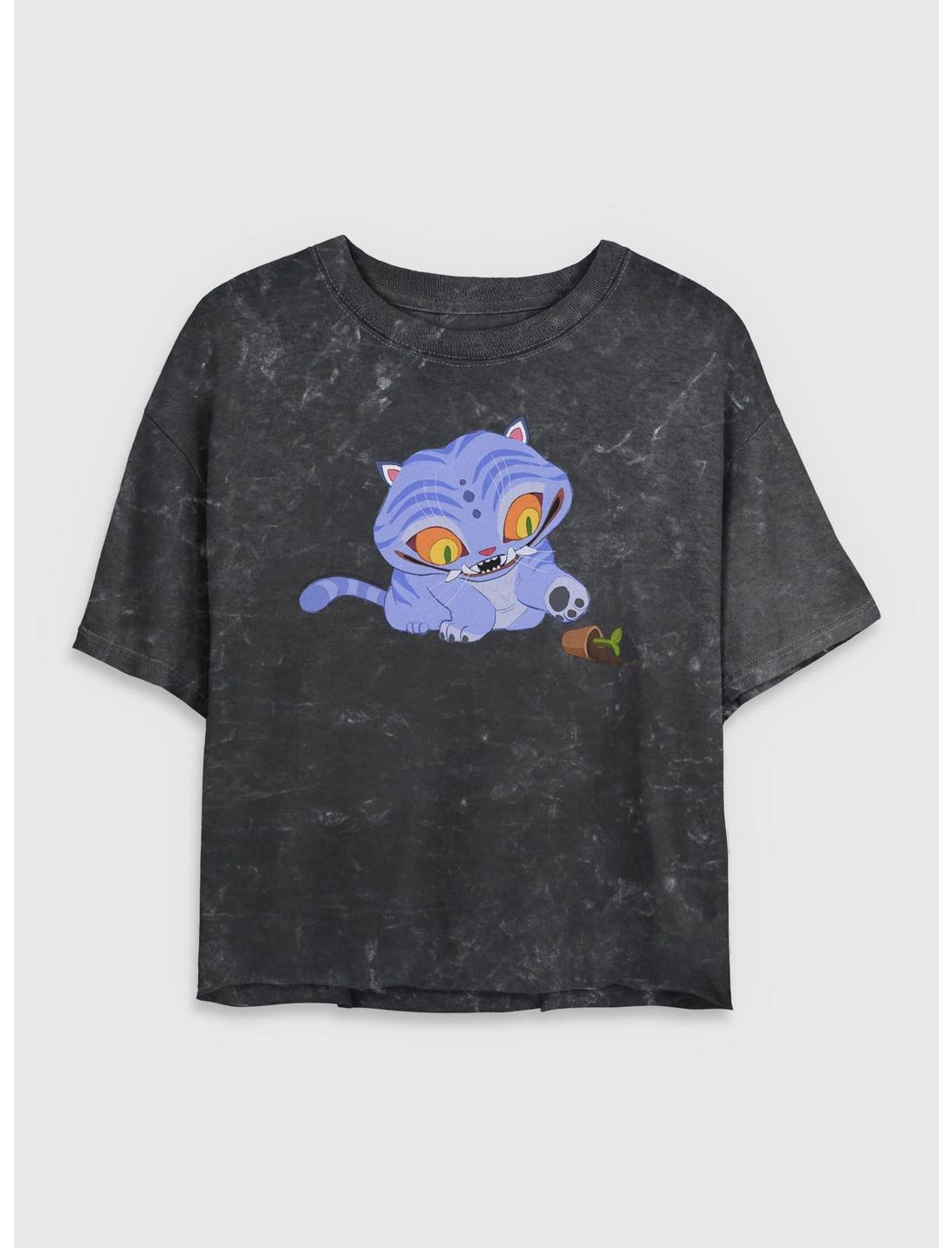 T-shirt court KPop Demon Hunters Chibi Derpy Tiger Girls délavé aux minéraux