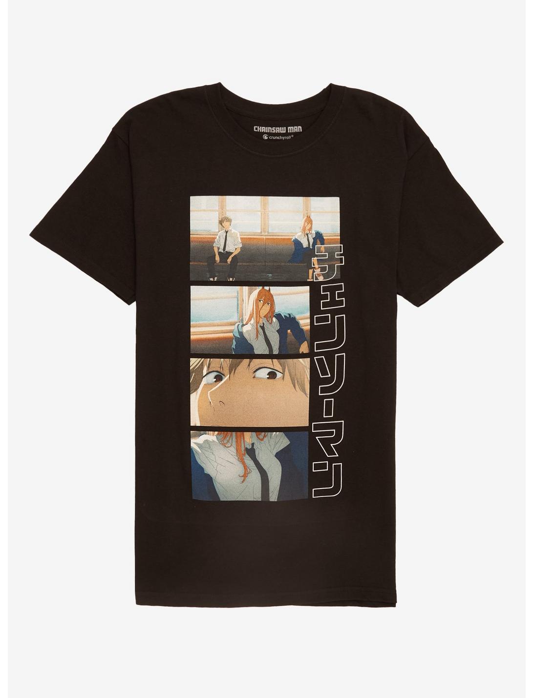 Chainsaw Man Power & Denji Train Panels T-Shirt