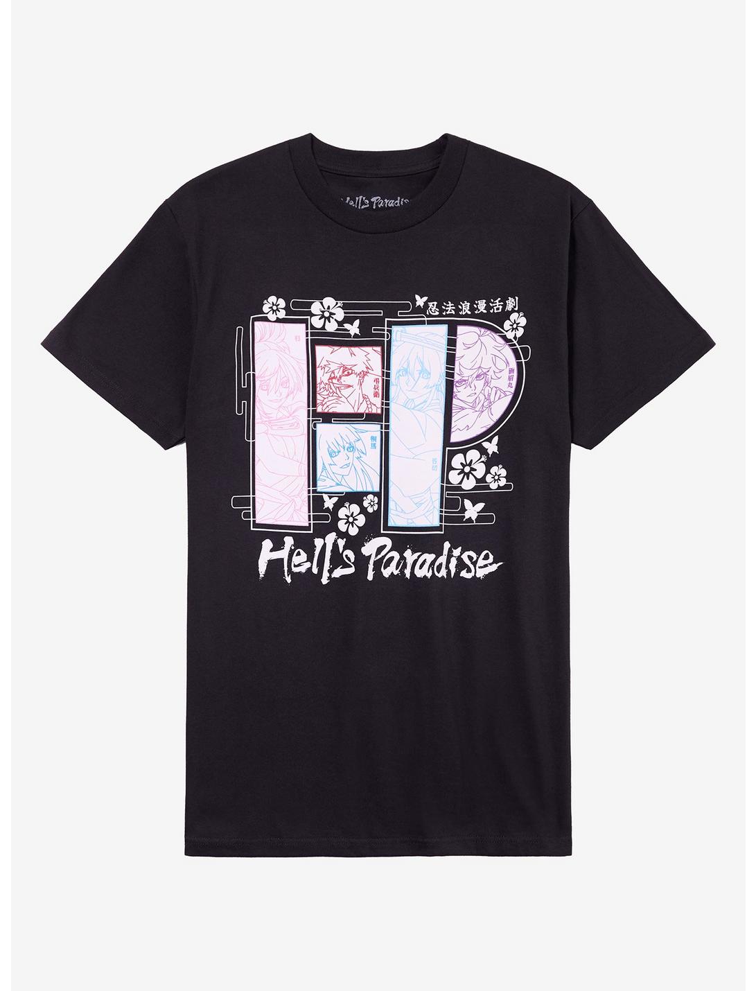 T-shirt Hell's Paradise avec Panneau Contour