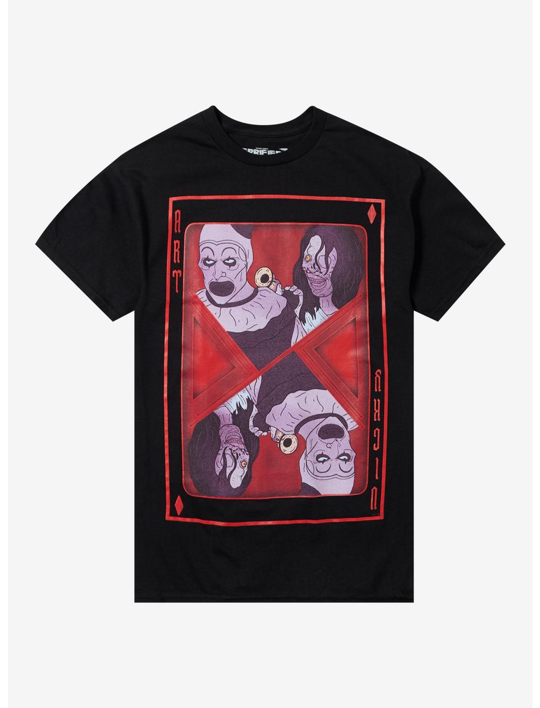 Terrifier Art The Clown & Vicky Paying Card T-Shirt