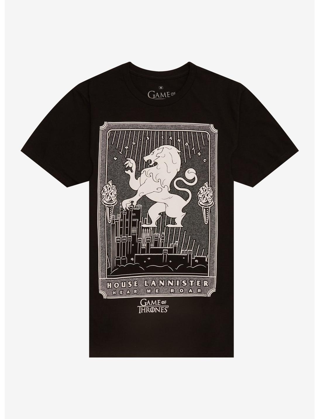 T-Shirt Game Of Thrones Maison Lannister Carte de Tarot