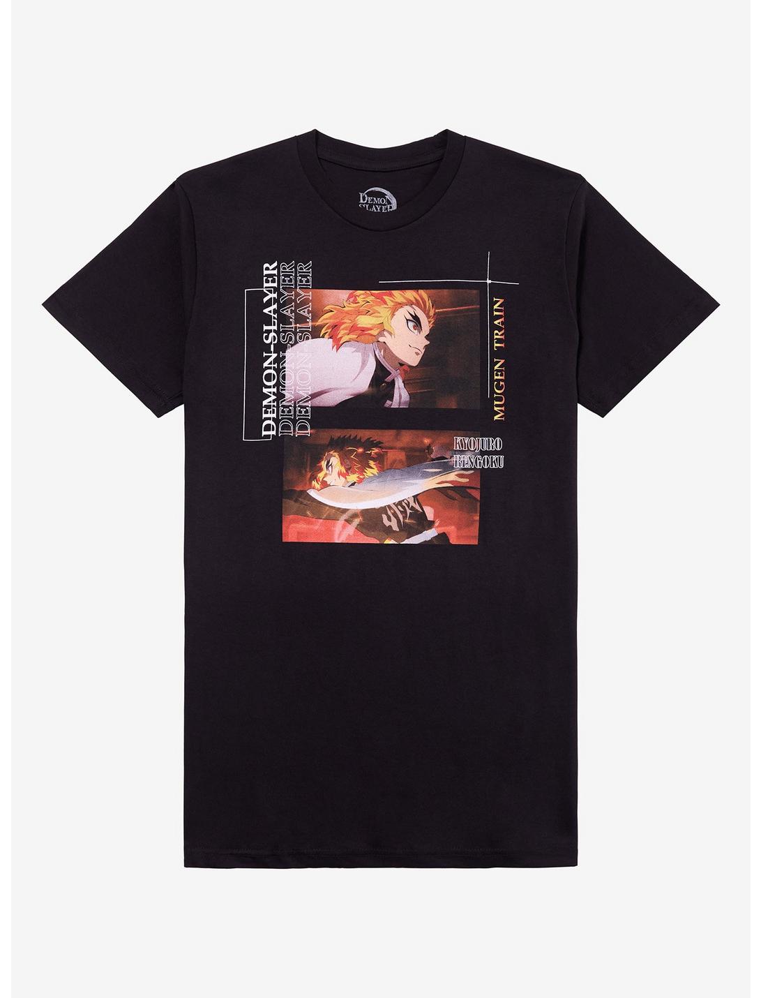 Demon Slayer: Kimetsu No Yaiba Rengoku Mugen Train Panels T-Shirt