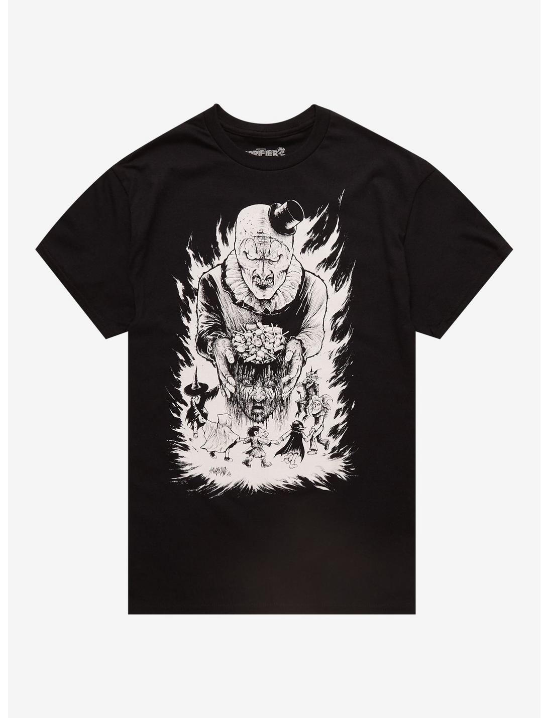 Terrifier Art The Clown Candy Head T-Shirt By Sawblade