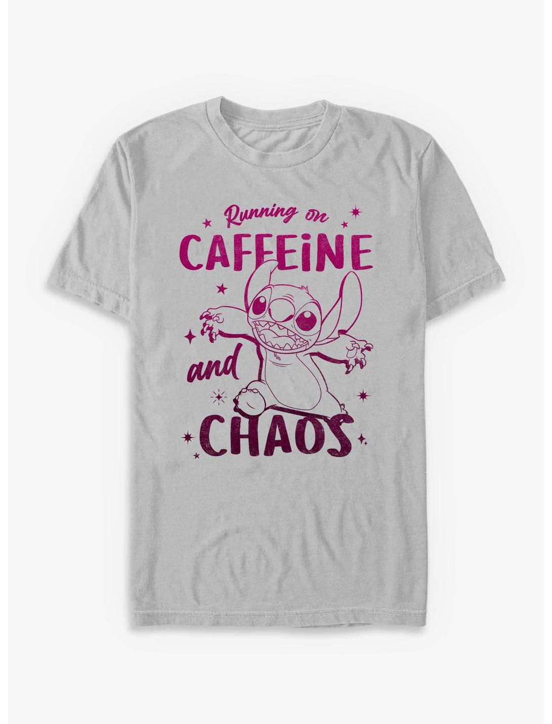 Disney Lilo & Stitch Running On Caffeine And Chaos T-Shirt