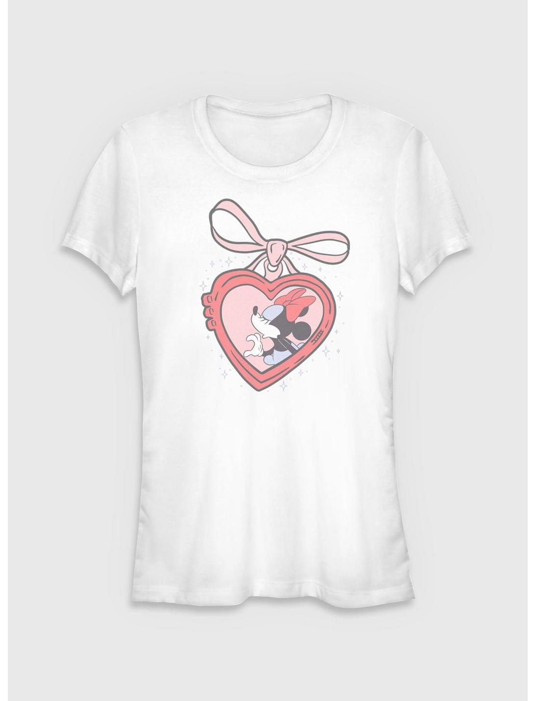 Disney Minnie Mouse Minnie Heart Locket Girls T-Shirt