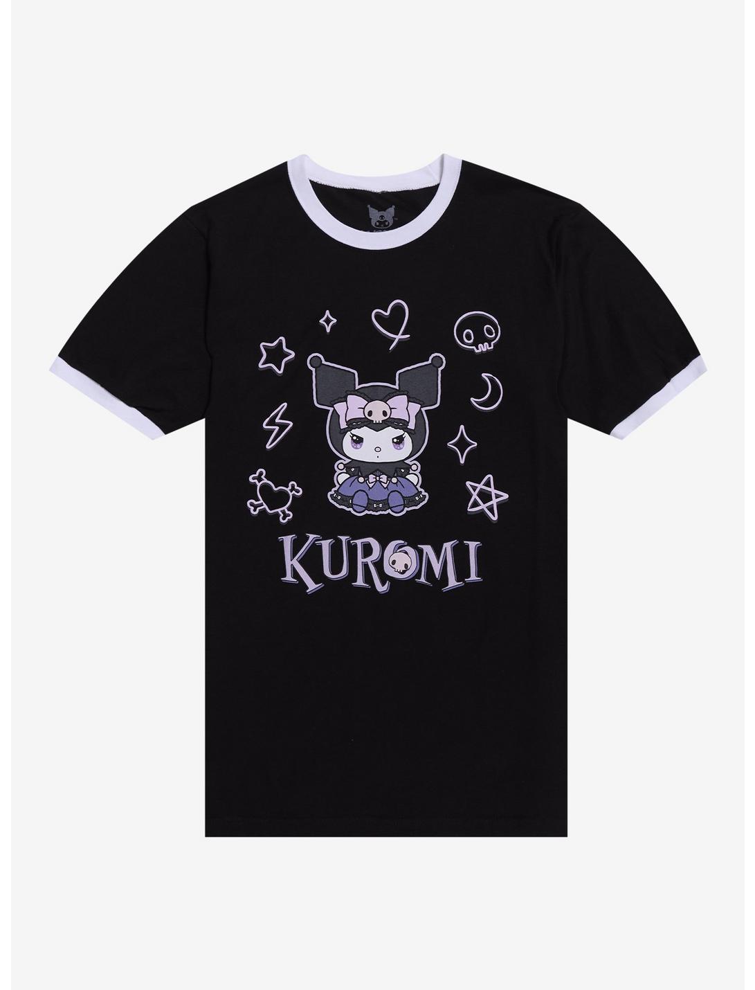 T-shirt à liserés « Le Manoir Coquin de Kuromi »