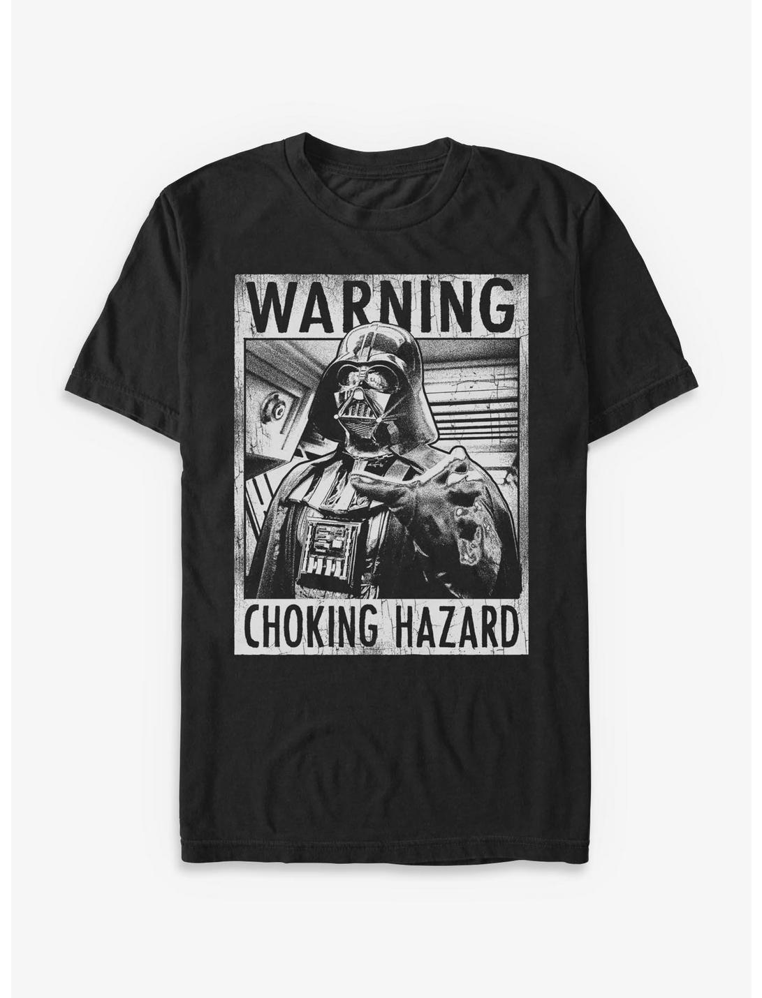 Star Wars Darth Vader Warning Choking Hazard T-Shirt