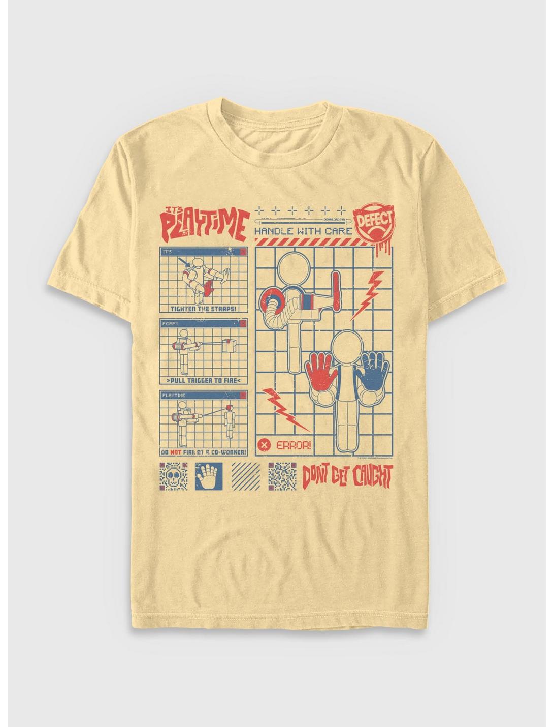 T-shirt Teint en Garment Dye Poppy Playtime Player Ne Te Fais Pas Attraper