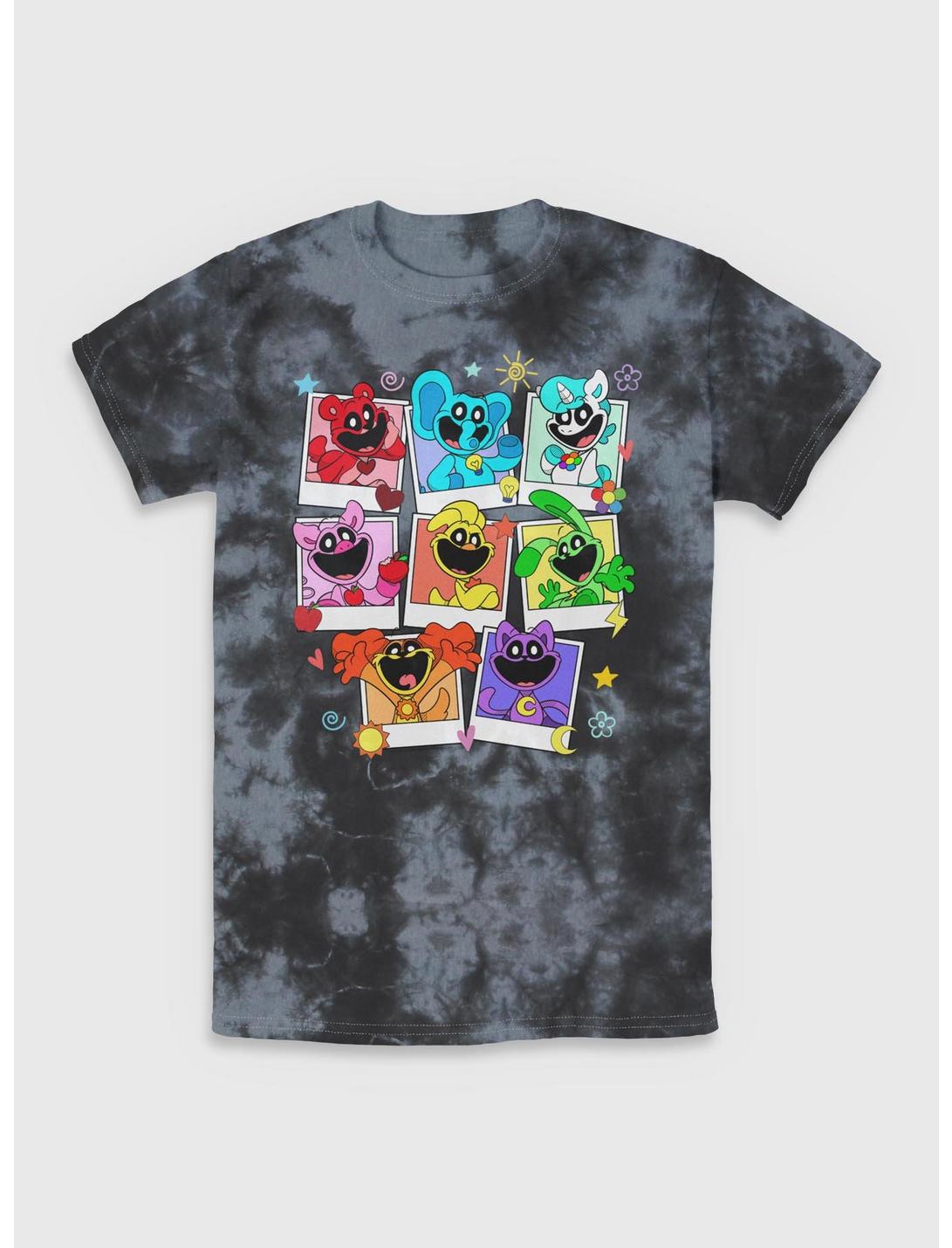 T-shirt tie-dye Sourires Horrifiques Polaroid Poppy Playtime