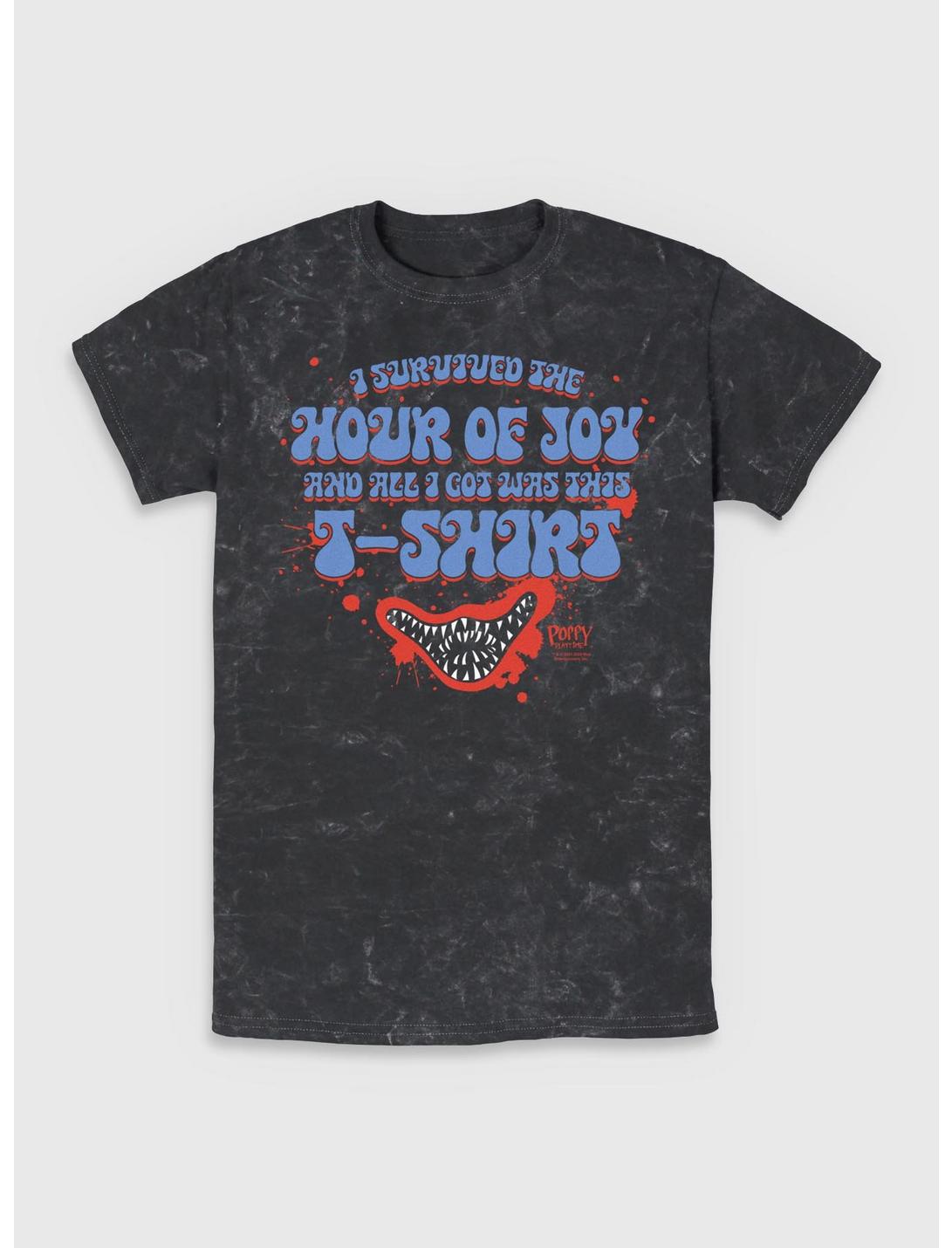 Poppy Playtime Survived Hour Of Joy Mineral Wash T-Shirt