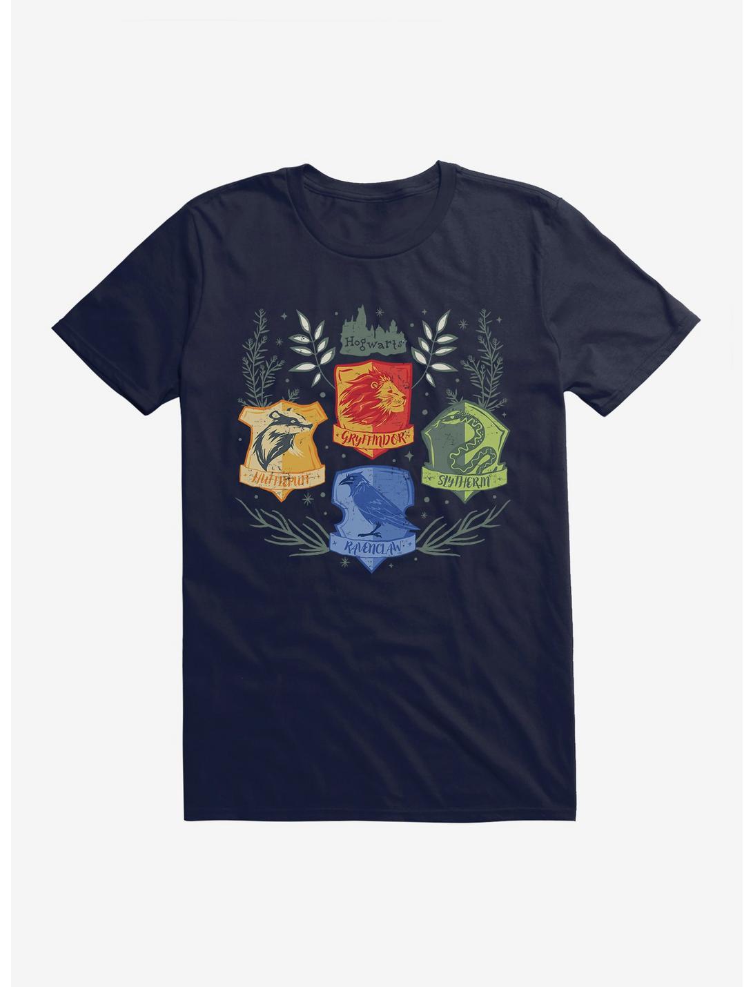 Harry Potter Hogwarts Houses In Bloom T-Shirt