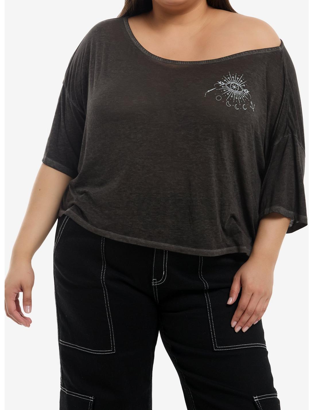 T-shirt épaules dénudées femme grande taille motif A Court Of Thorns And Roses Feyre