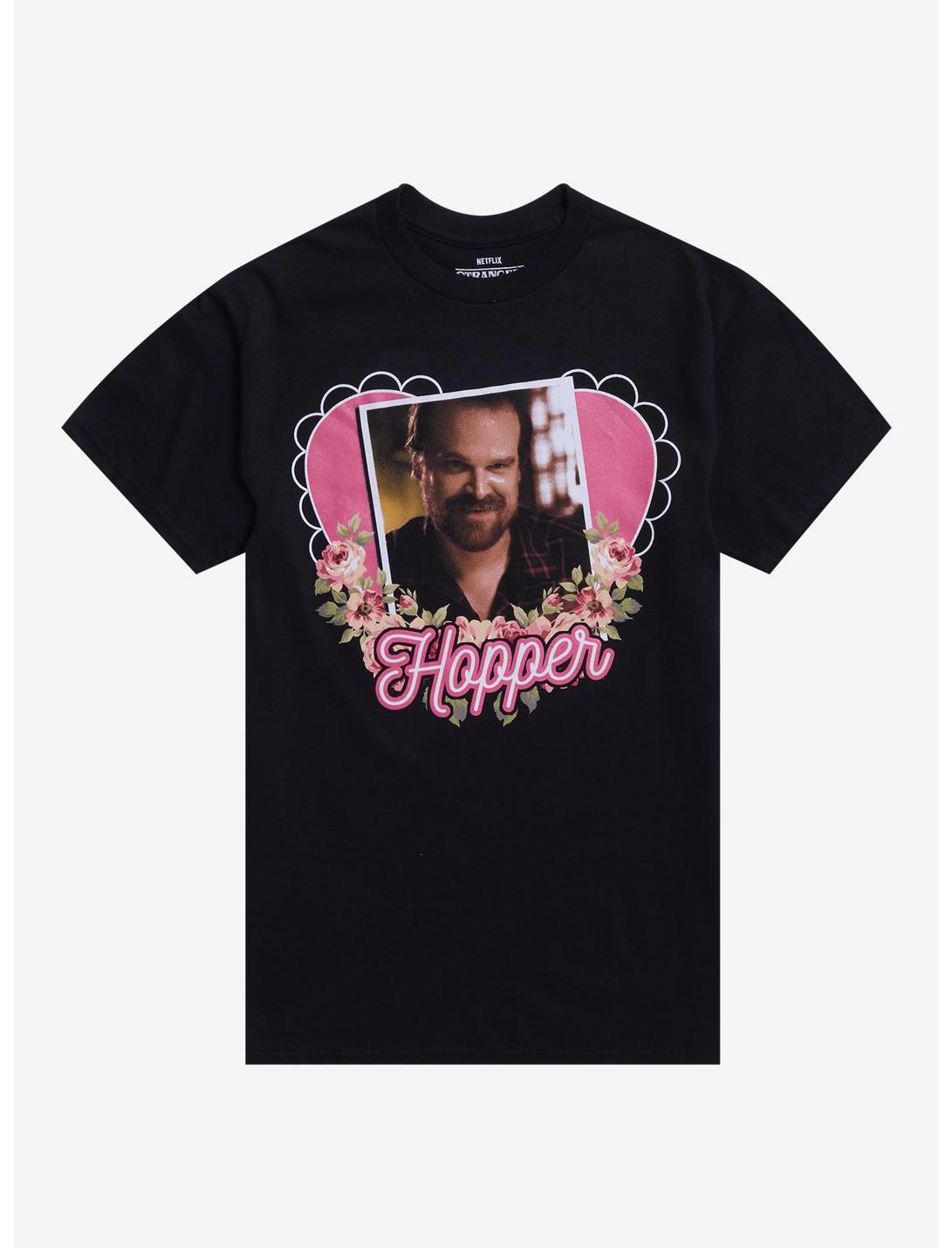 Stranger Things Hopper Heart T-Shirt