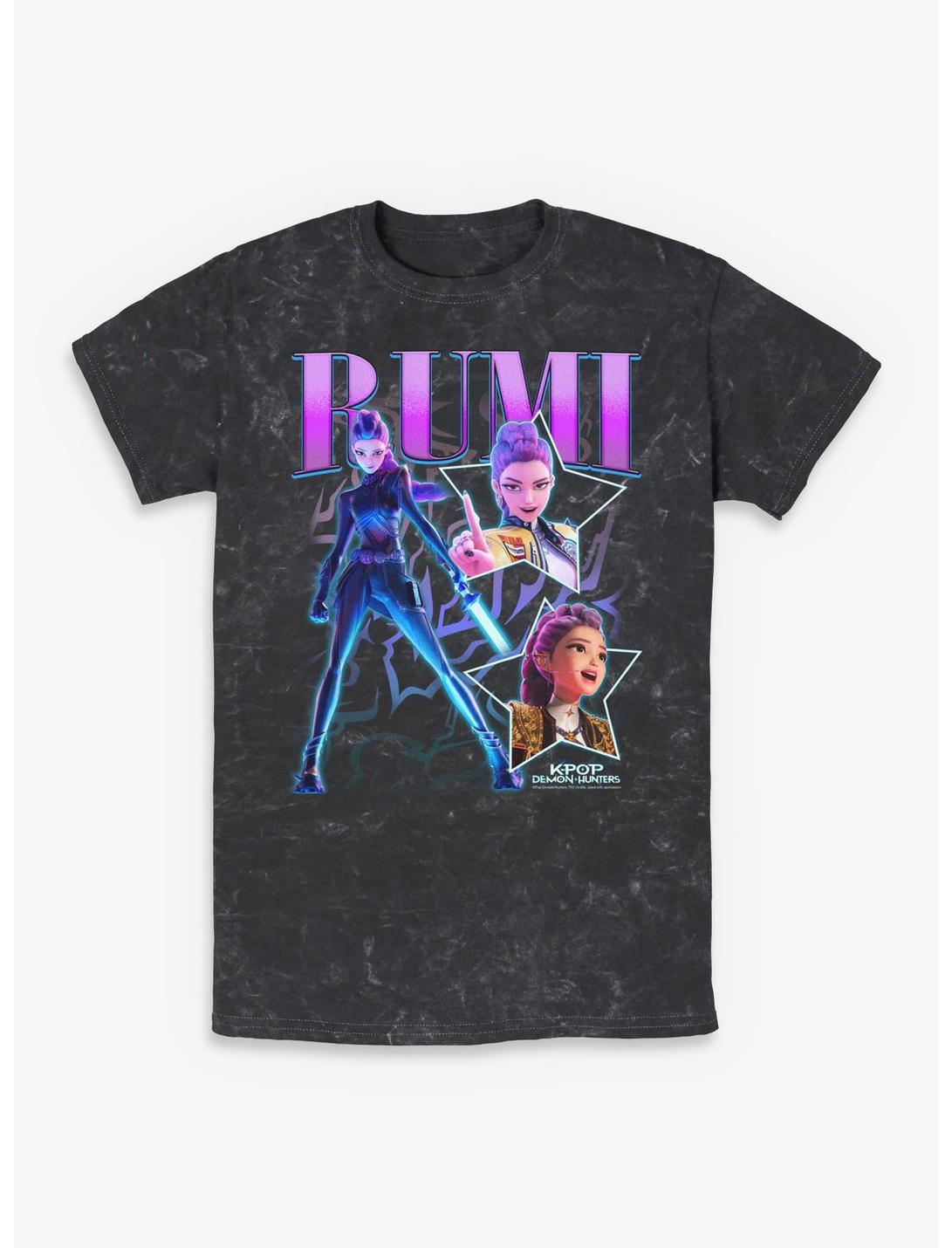 KPop Demon Hunters Rumi Collage Mineral Wash T-Shirt