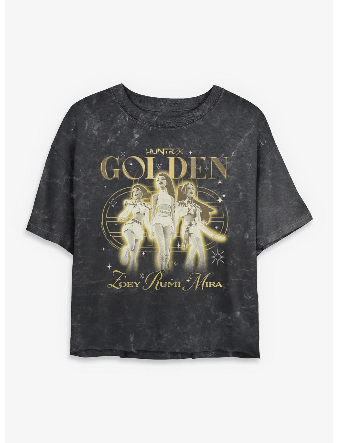 KPop Demon Hunters HUNTR/X Golden Trio Girls T-shirt court délavé minéral