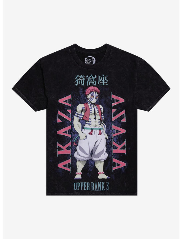 Demon Slayer: Kimetsu No Yaiba Akaza Glitter T-Shirt