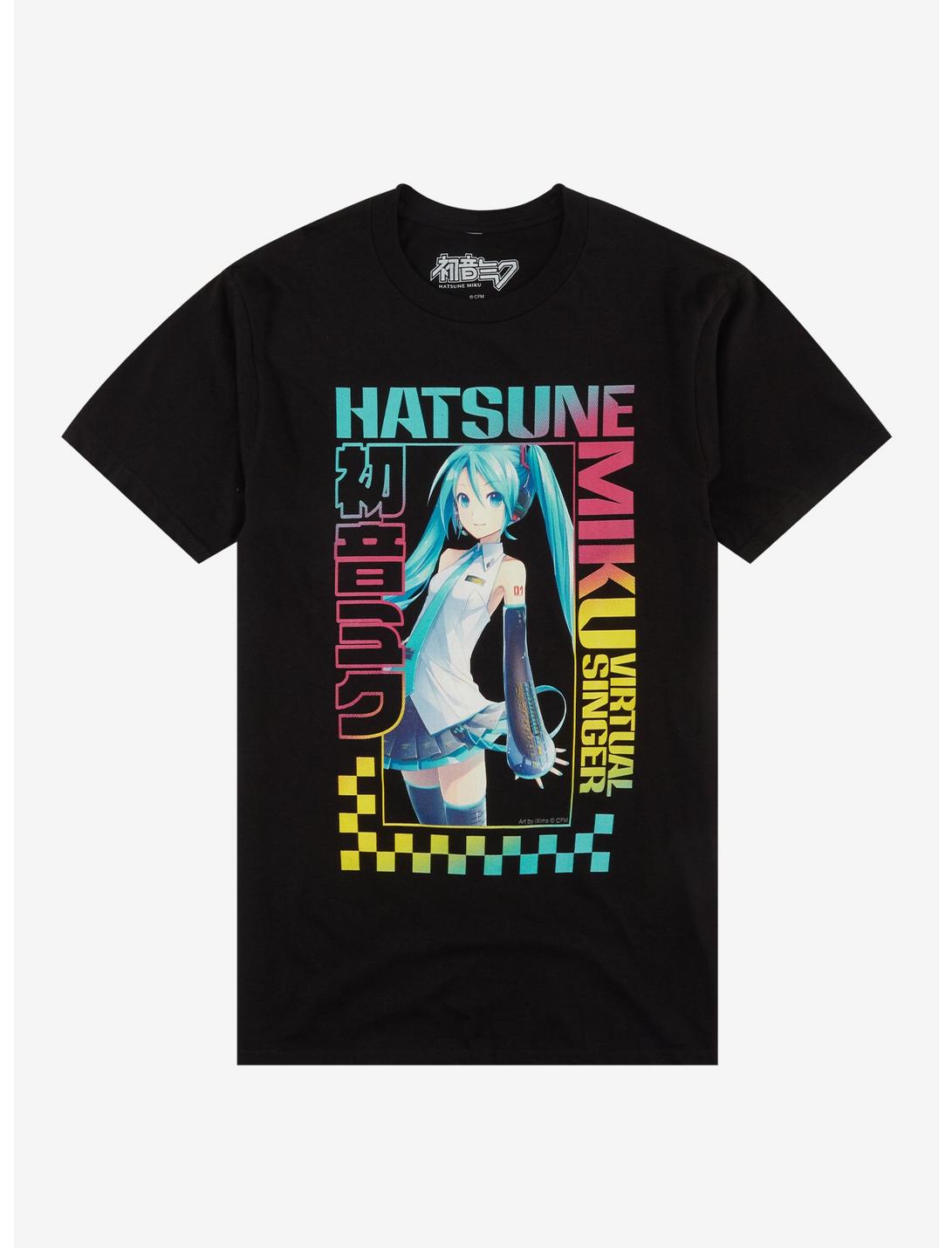 Hatsune Miku Checkered T-Shirt