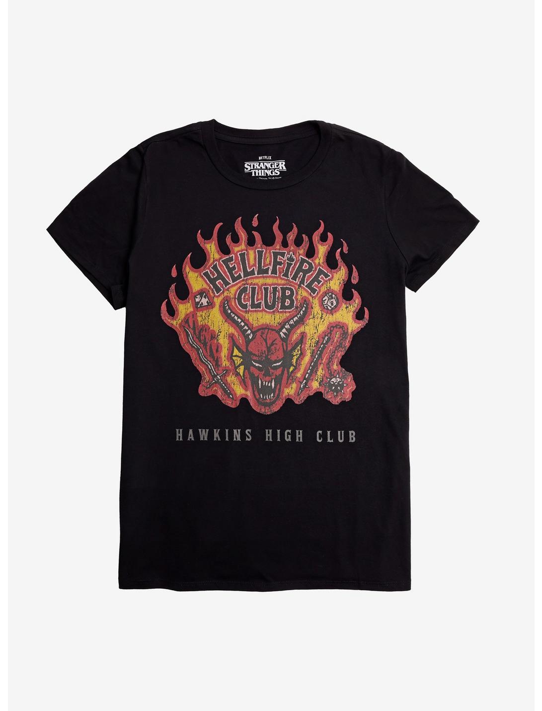 Stranger Things Hellfire Club Flames T-Shirt