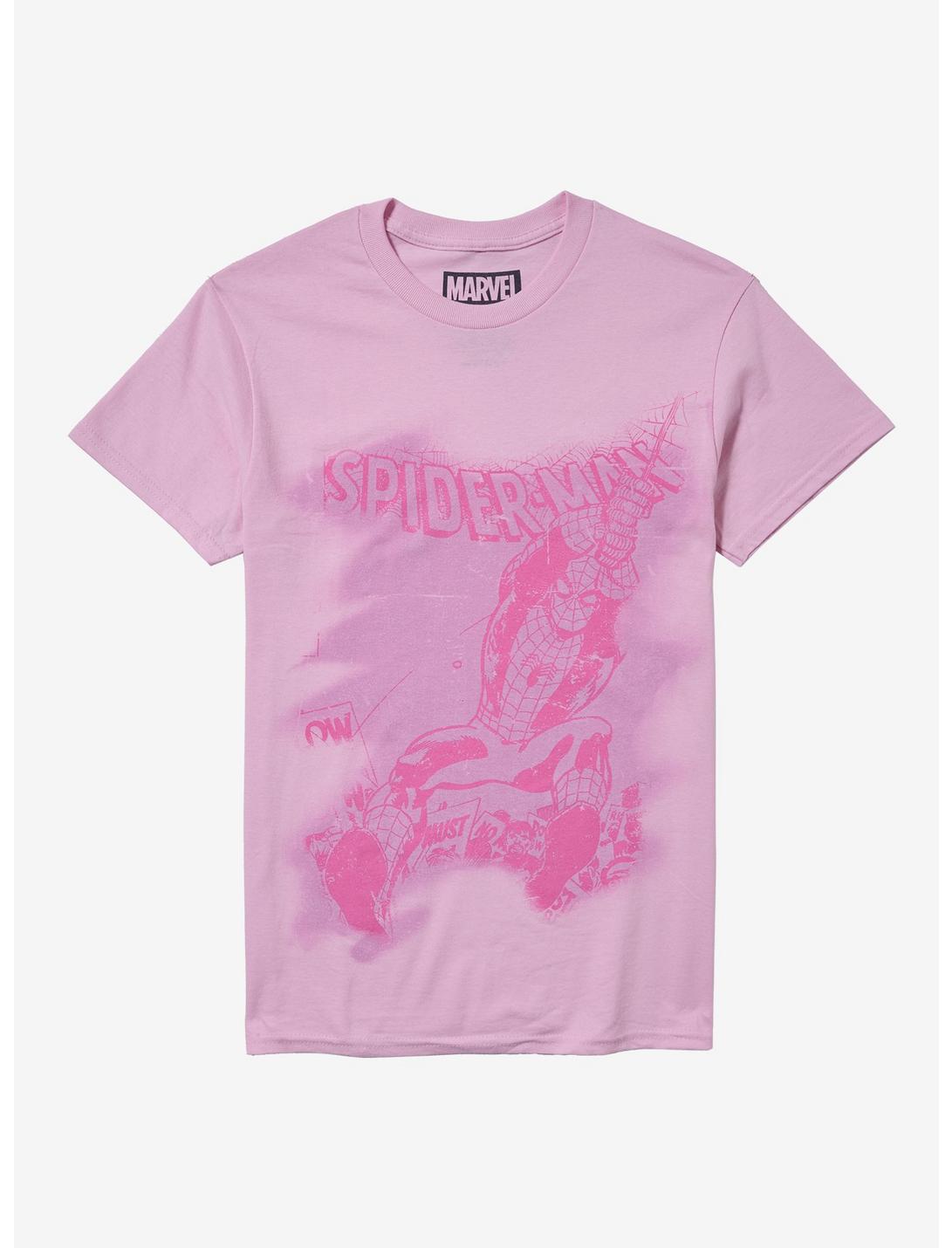 Marvel Spider-Man Pink Swinging T-Shirt