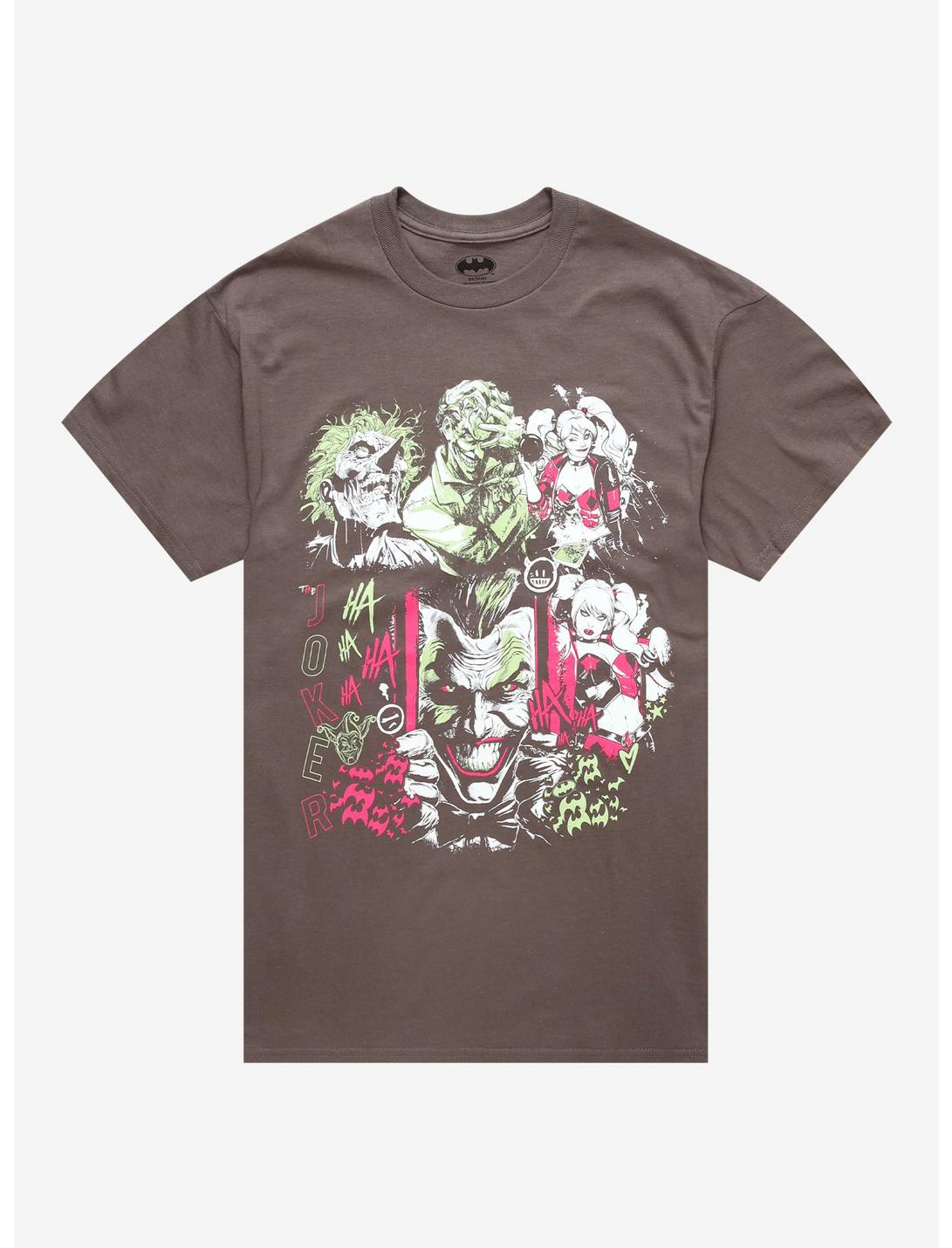T-Shirt Collage Batman, Joker & Harley DC Comics