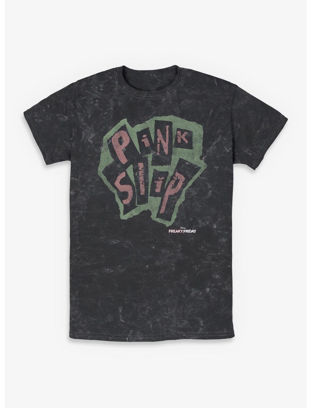Disney Freaky Friday Pink Slip Logo Mineral Wash T-Shirt