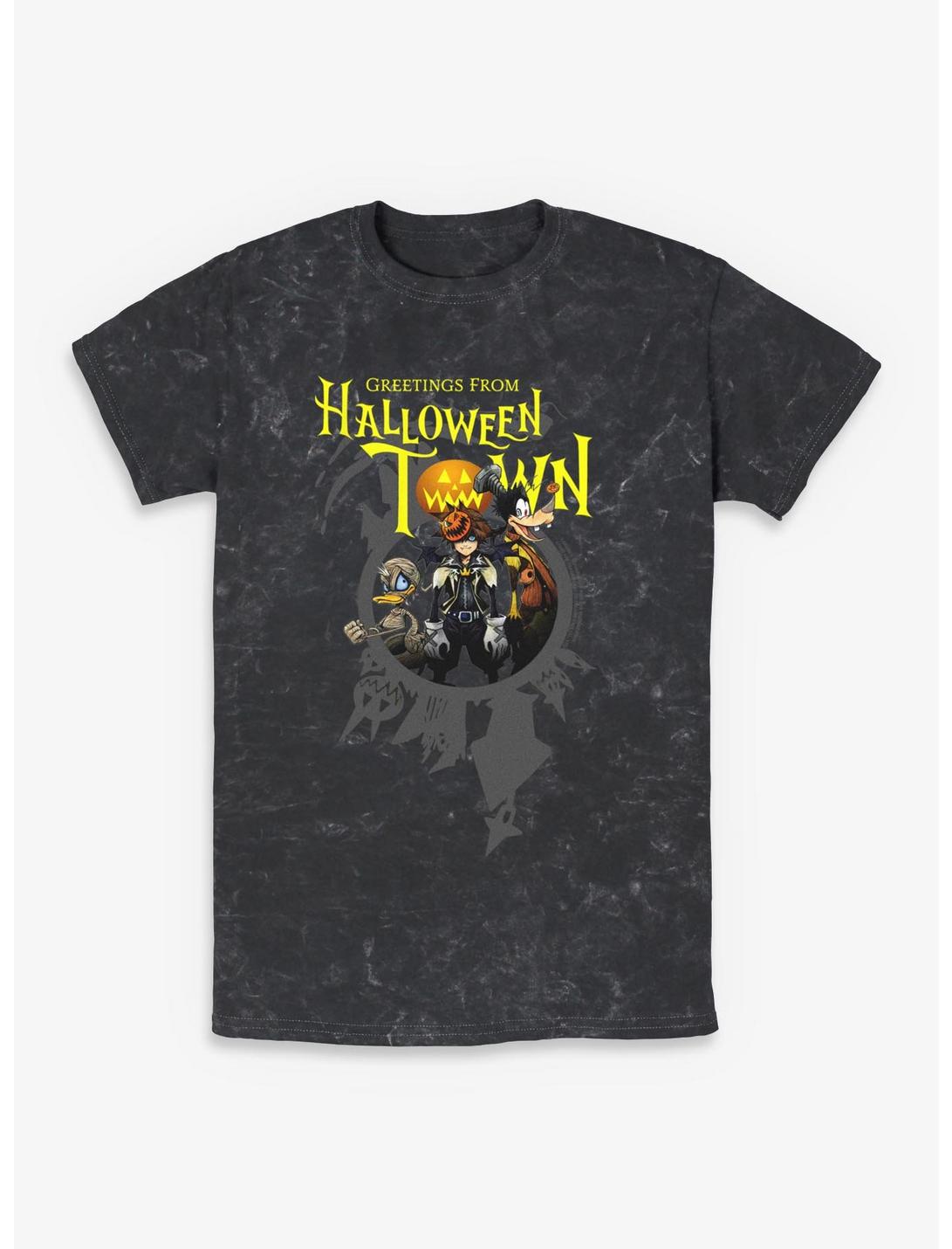T-shirt délavé Disney Kingdom Hearts Greetings From Halloween Town