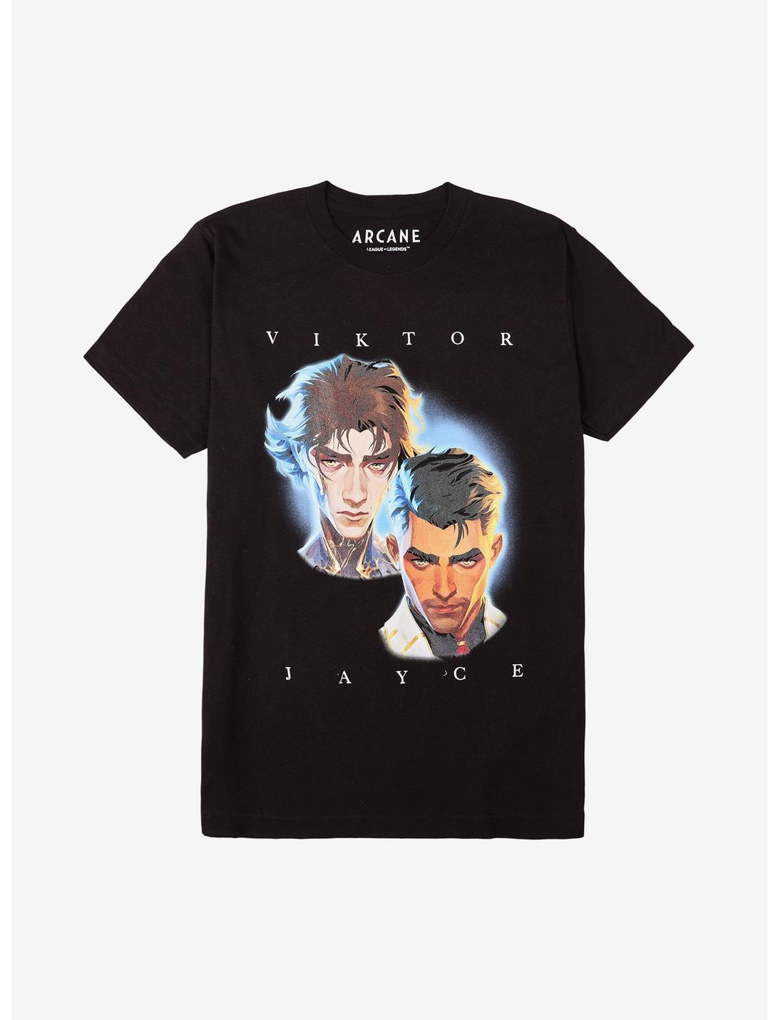 Arcane Viktor & Jayce Duo Tonal Print T-Shirt