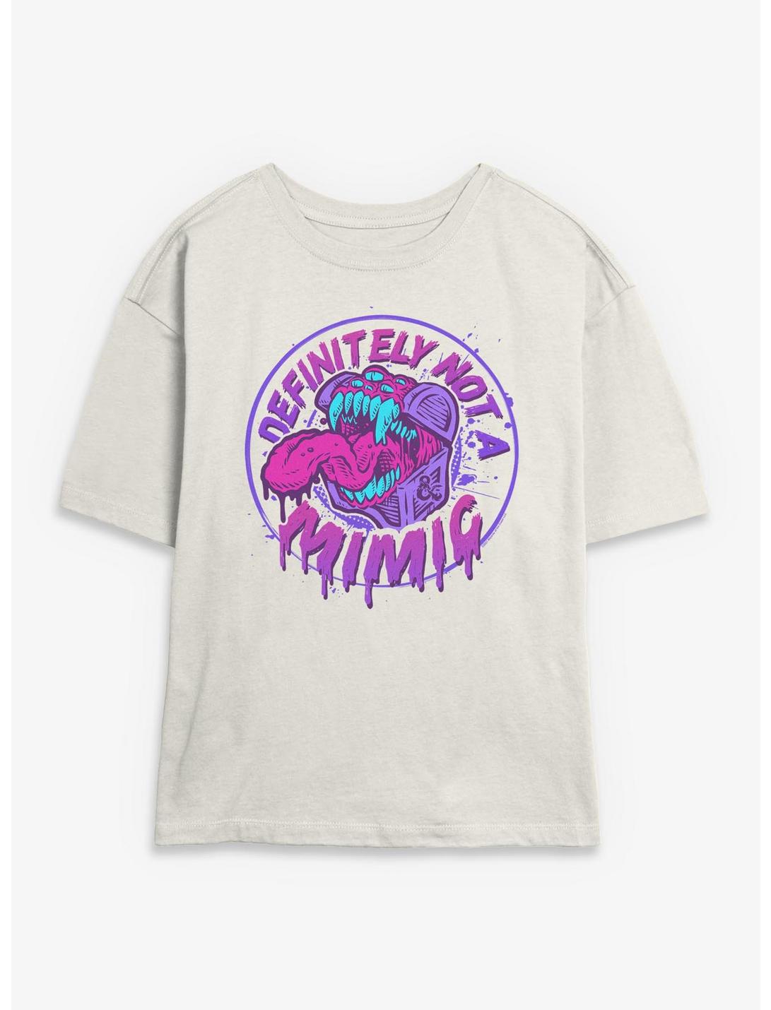 Dungeons & Dragons Defintely Not A Mimic Badge Girls Skimmer T-Shirt