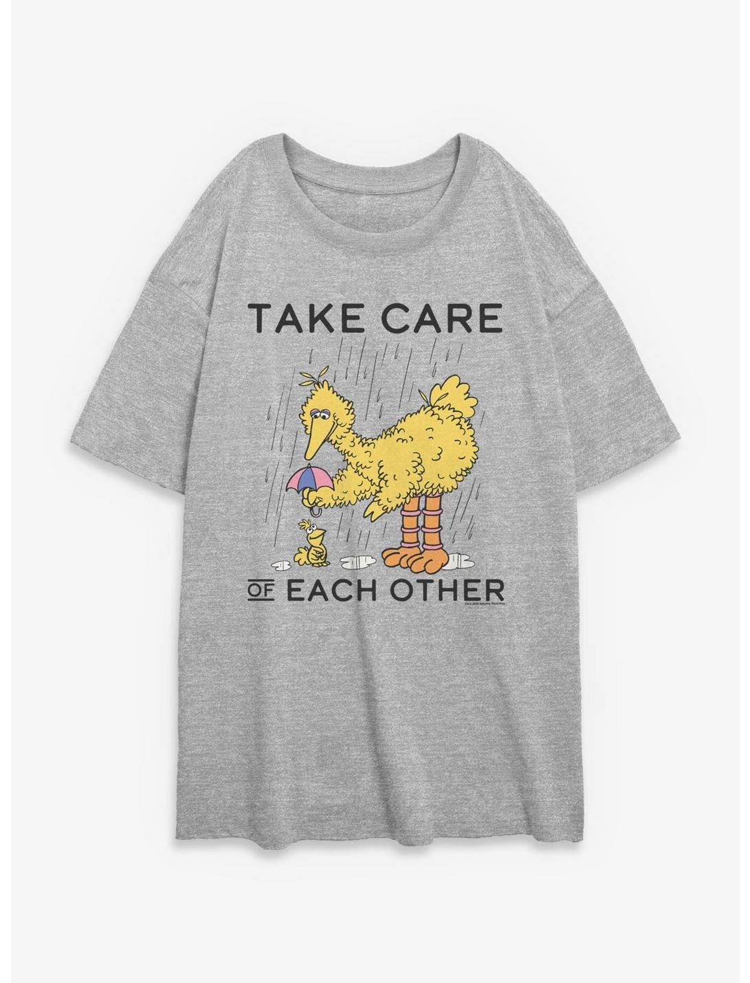 Sesame Street Take Care Of Each Other Girls Oversized T-Shirt