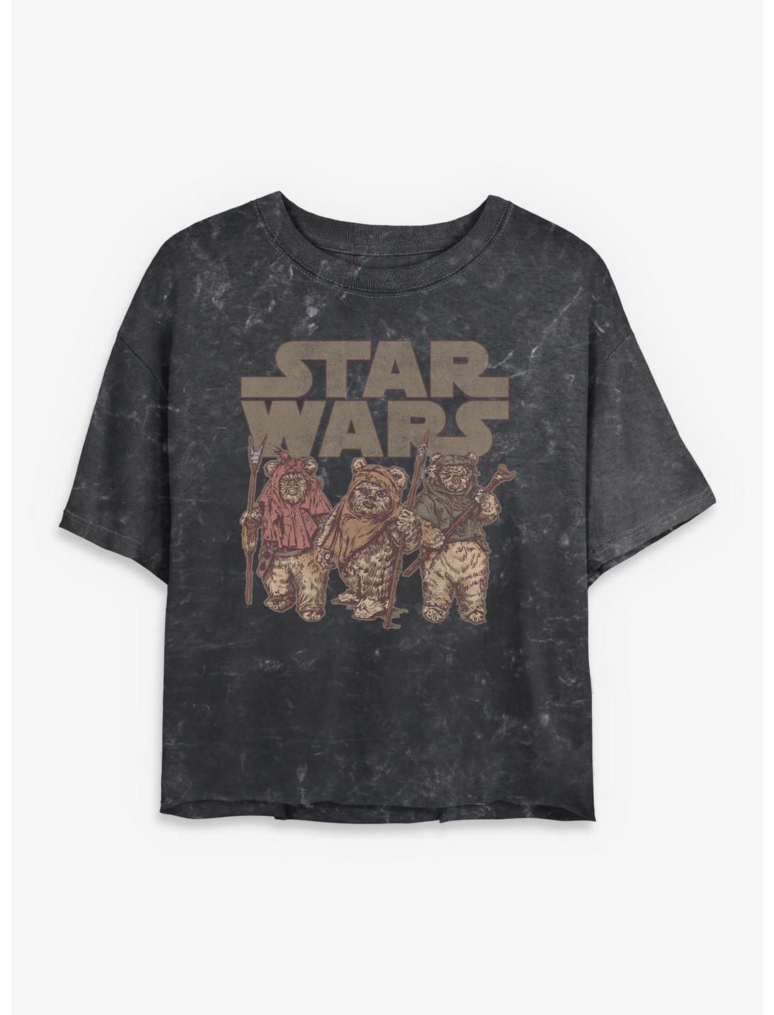T-shirt court Star Wars Les Ewoks pour filles délavé aux minéraux