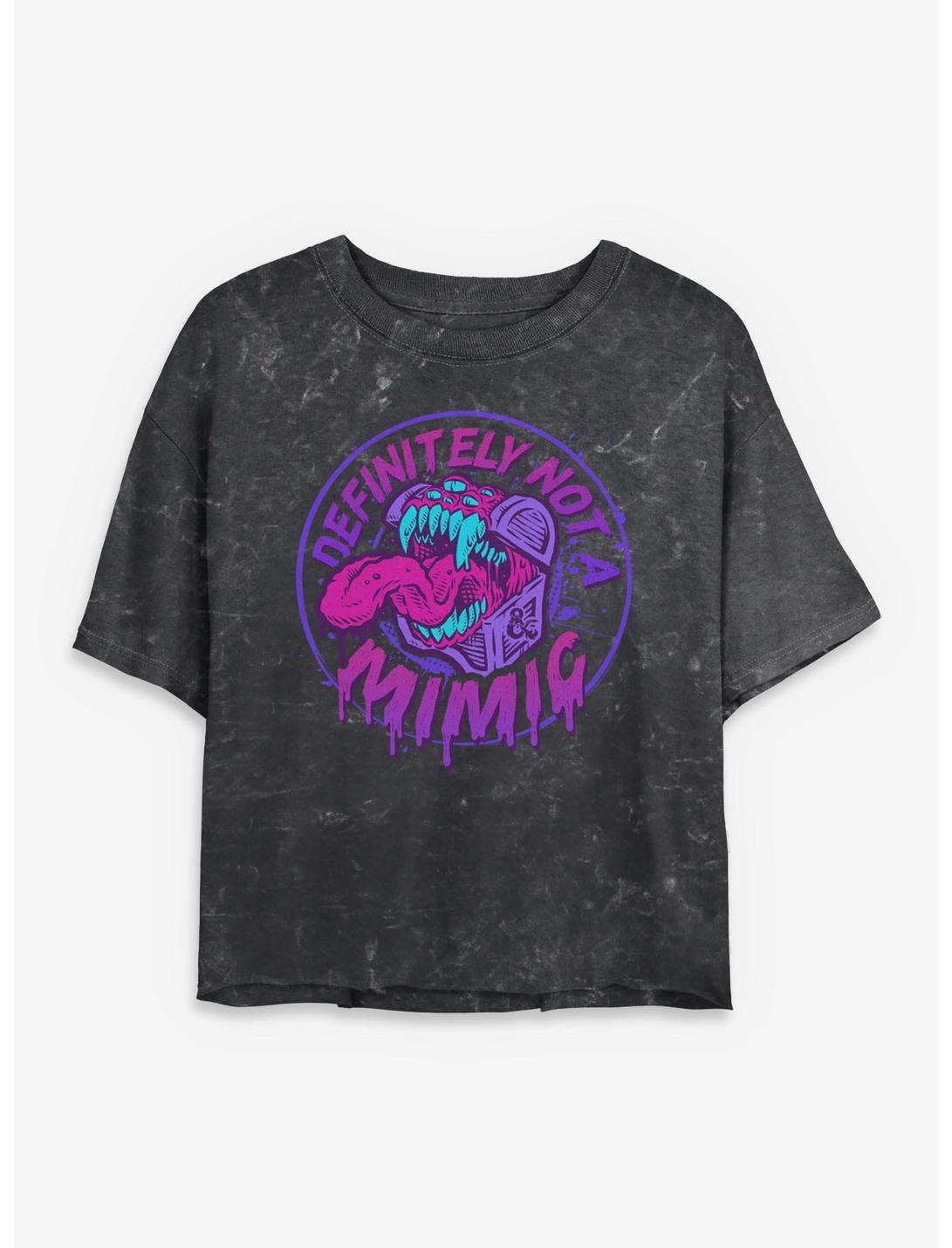 T-shirt court minéral lavé pour filles Donjons & Dragons "Définitivement Pas Une Mimique"