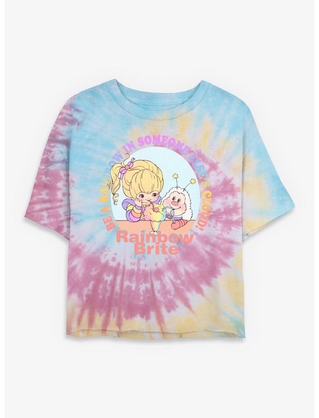 Rainbow Brite Be A Rainbow Girls Tie-Dye Crop T-Shirt