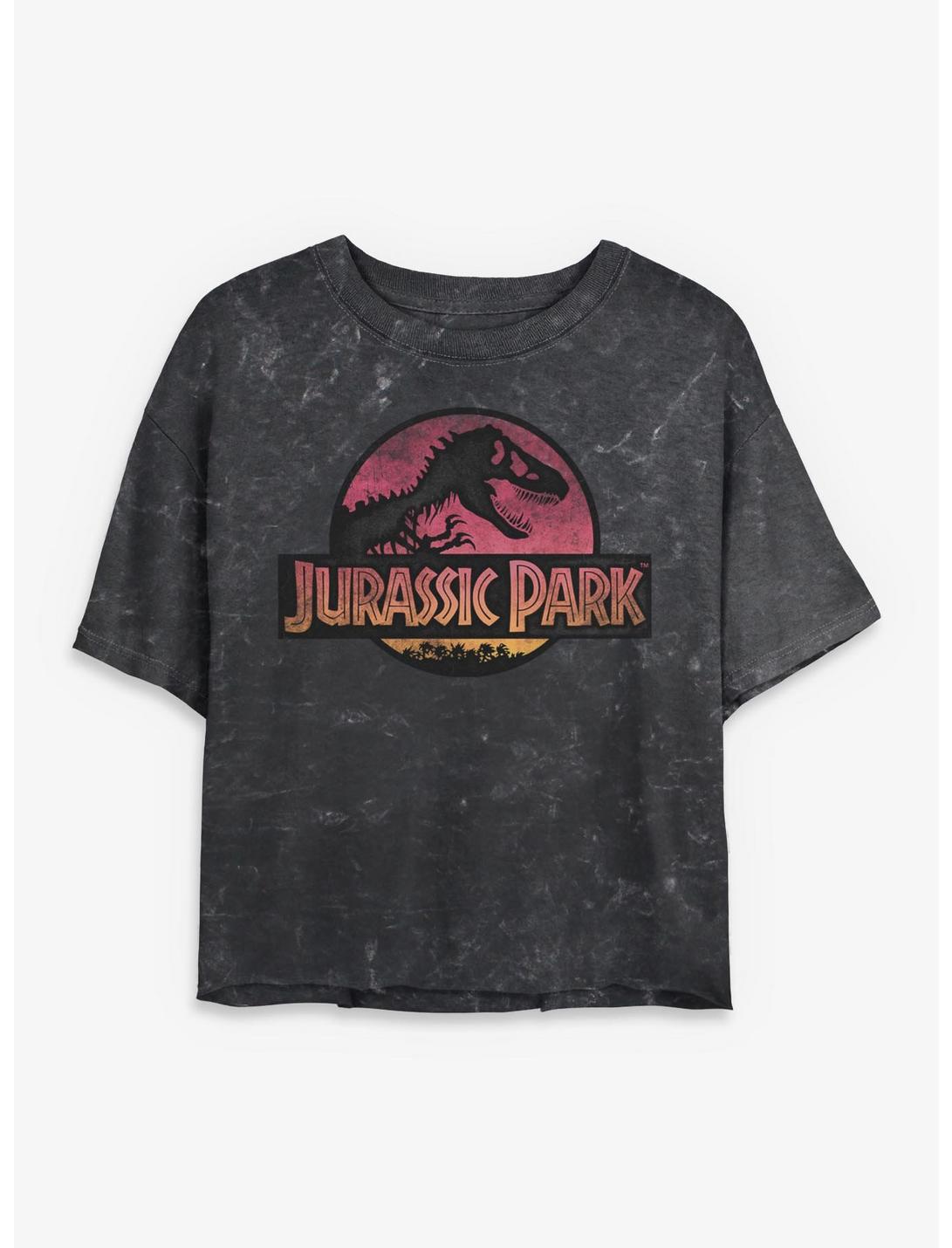 T-shirt court Jurassic Park Logo Mineral Wash pour filles