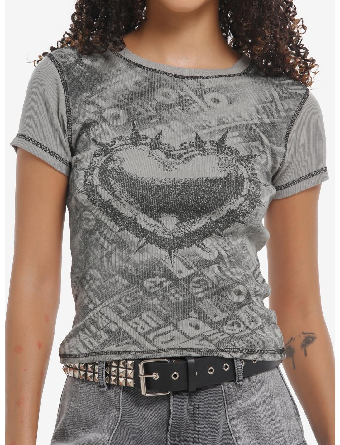 Barbed Wire Heart Girls T-Shirt