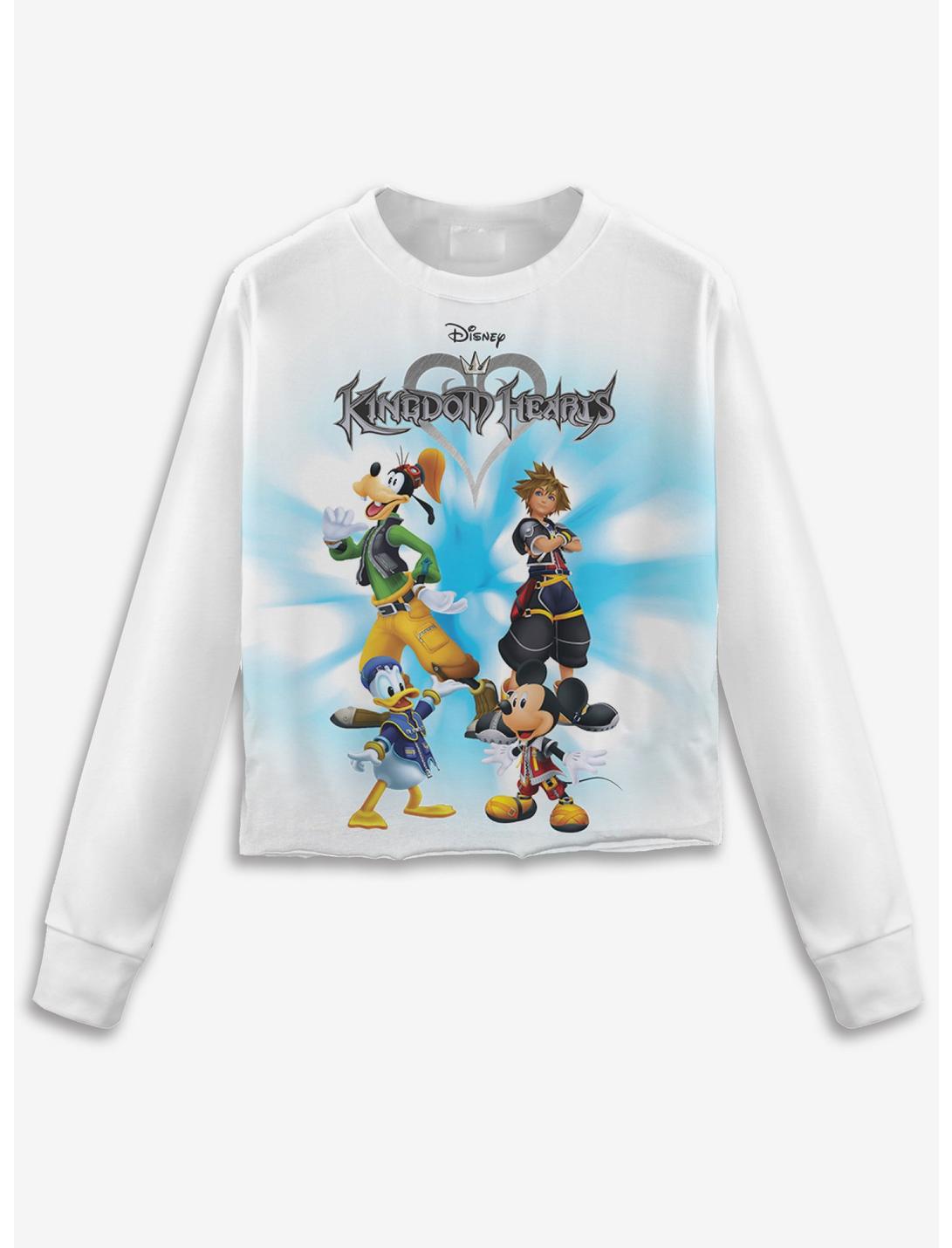 Disney Kingdom Hearts Group Girls Crop Long-Sleeve T-Shirt