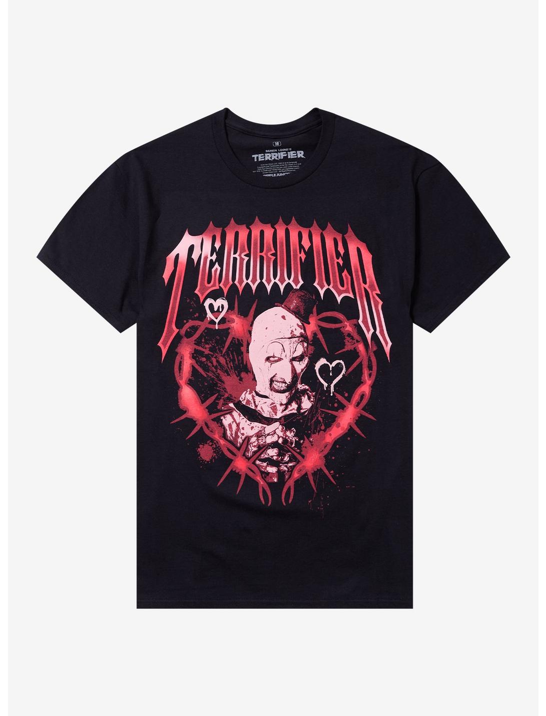 T-shirt cœur en fil de fer barbelé "Terrifier"