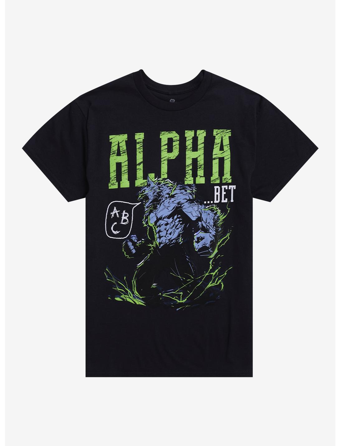 Alpha...Bet Wolf T-Shirt By Goodie Two Sleeves