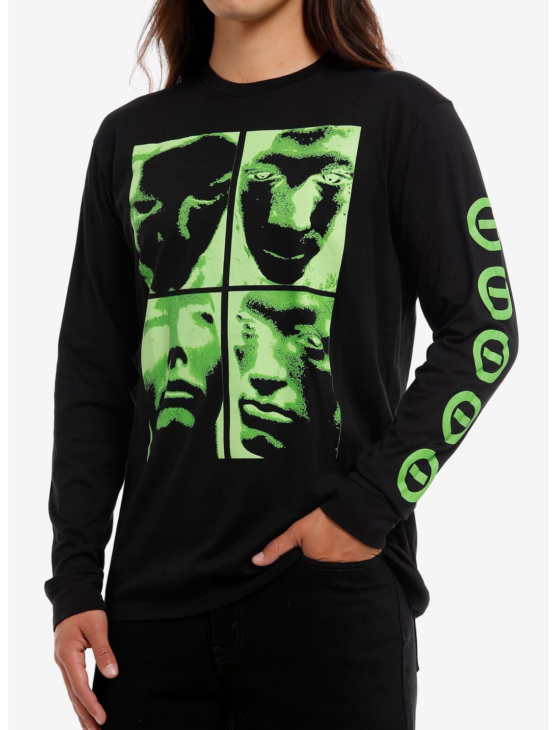 Type O Negative Face Grid Long-Sleeve T-Shirt