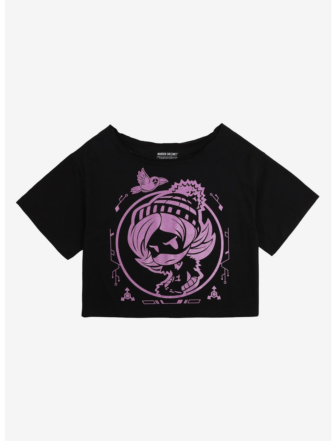 Murder Drones Uzi Foil Girls Off-Shoulder T-Shirt