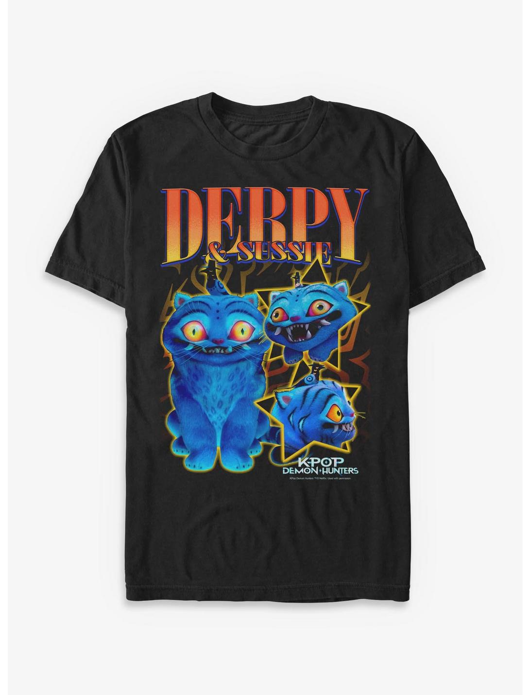 T-shirt en collage KPop Demon Hunters Derpy Tiger et Sussie Bird